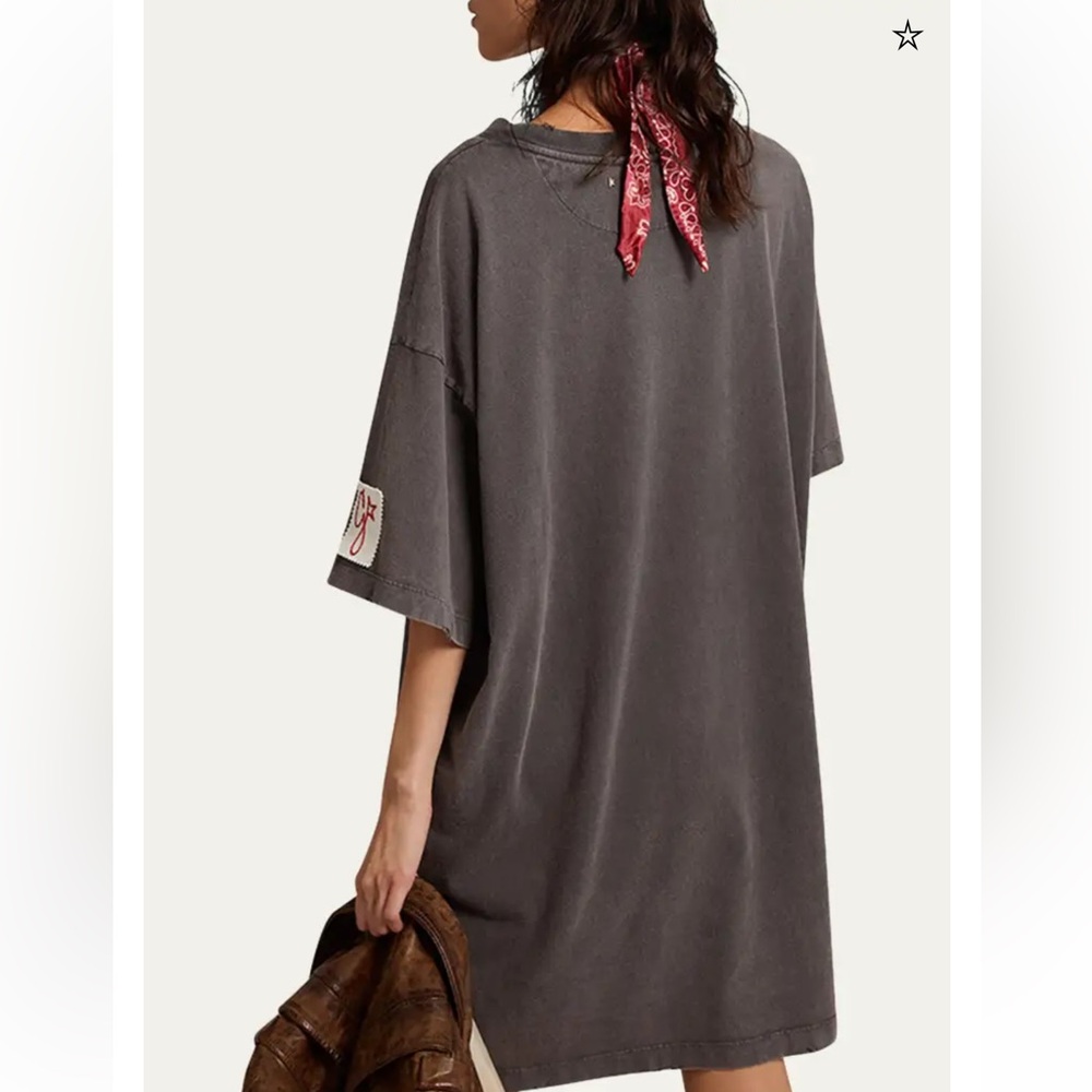 Golden Goose Charcoal Dafne T Shirt Dress - Picture 11 of 11